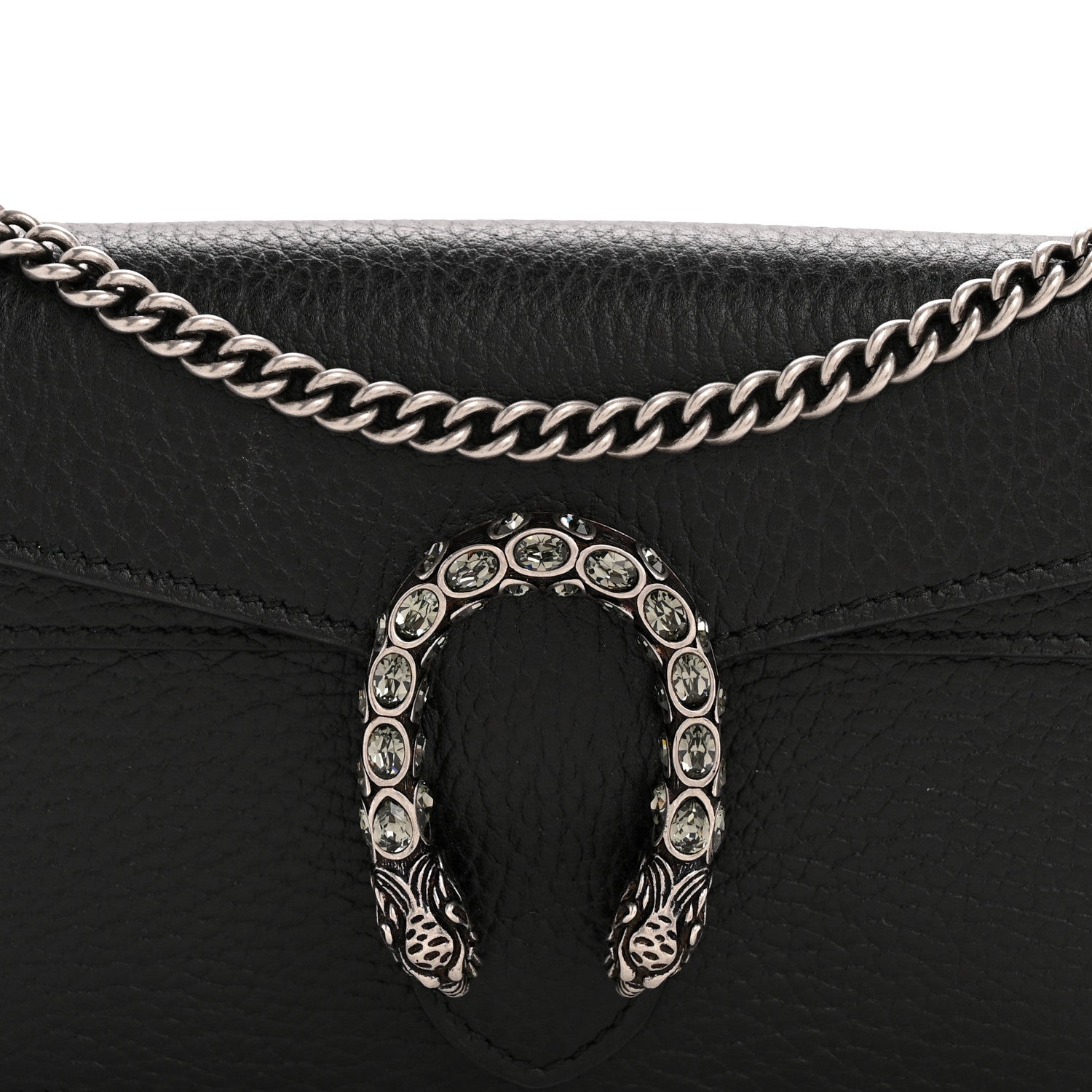 Gucci Calfskin Super Mini Dionysus Shoulder Bag Black 7 of 10