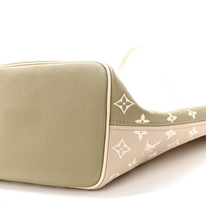Louis Vuitton Empreinte Monogram Spring In The City Neverfull MM Kaki Beige Cream 9 of 9