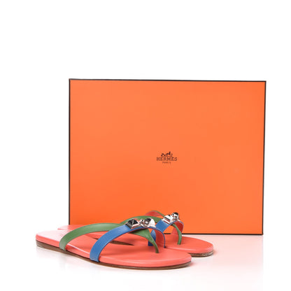 Hermes Nappa Calfskin Corfou Sandals 36 12 of 12