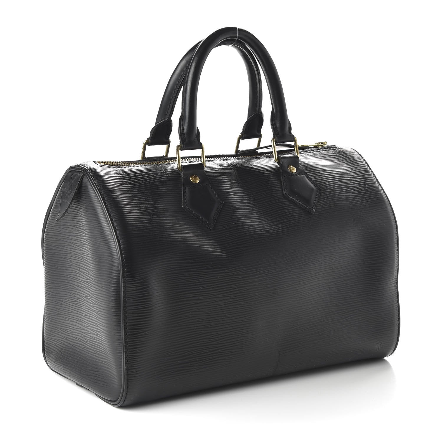 Louis Vuitton Epi Speedy 25 Black 3 of 9