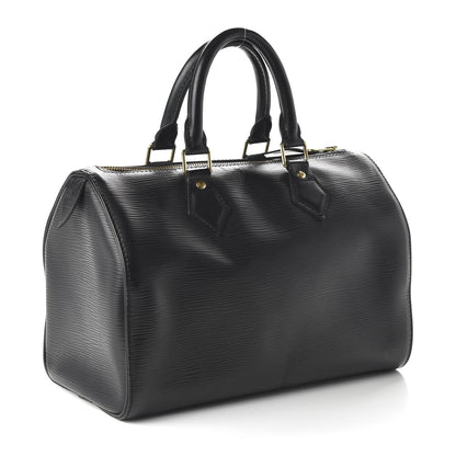 Louis Vuitton Epi Speedy 25 Black 3 of 9