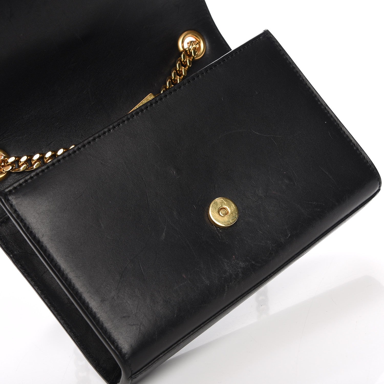 Saint Laurent Calfskin Small Classic Monogram Kate Tassel Satchel Black 8 of 8