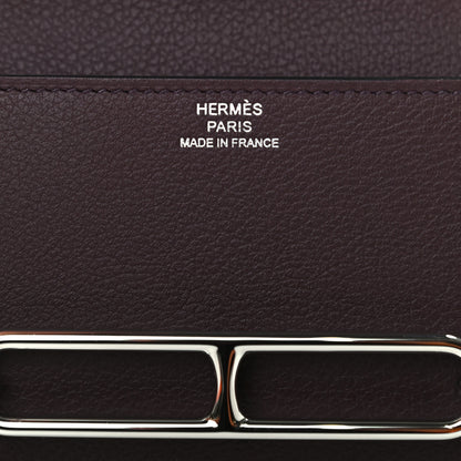 Hermes Evercolor Bi-Color Roulis Slim Wallet Rouge Sellier 6 of 7