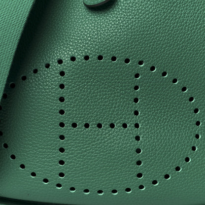 Hermes Taurillon Clemence EVELYNE III PM Malachite 8 of 11