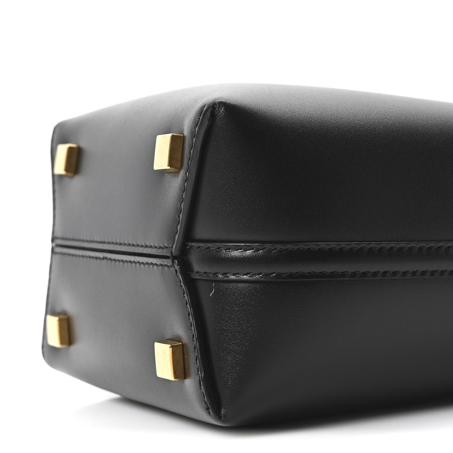 Shiny Calfskin Le 37 Mini Bucket Bag Black