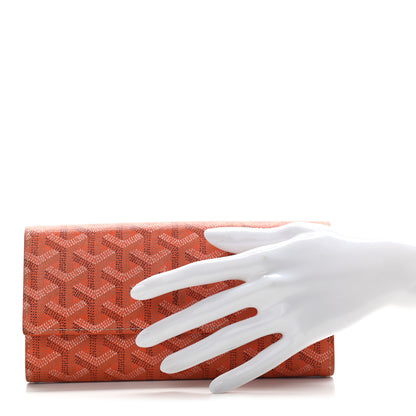 Goyard Goyardine Varenne Long Wallet Orange 2 of 13