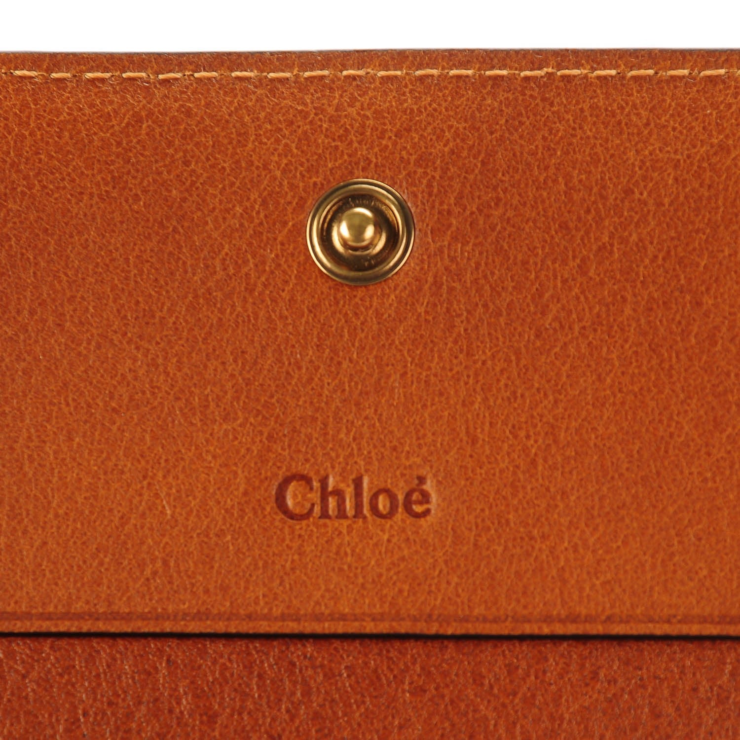 Chloe Calfskin Hudson Long Wallet Caramel 6 of 8