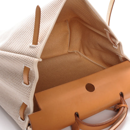 Hermes Toile Vache Calfskin Herbag 40 GM Natural 5 of 9