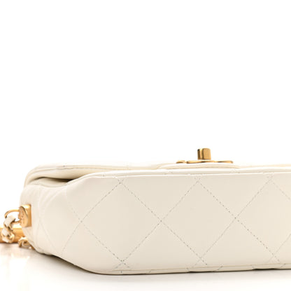 Chanel Lambskin Quilted Mini My Perfect Flap White 9 of 11