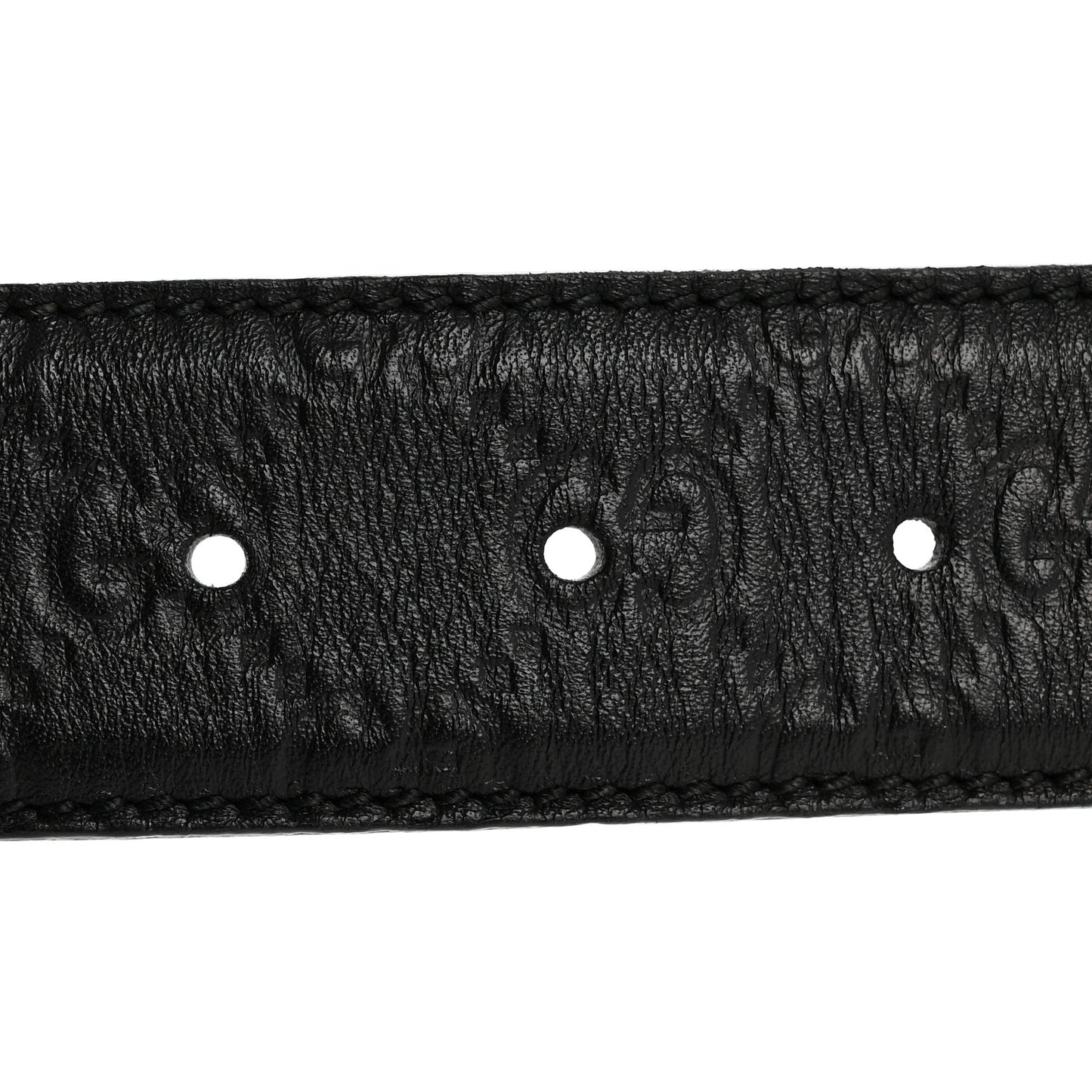 Guccissima Interlocking G Belt 85 34 Black