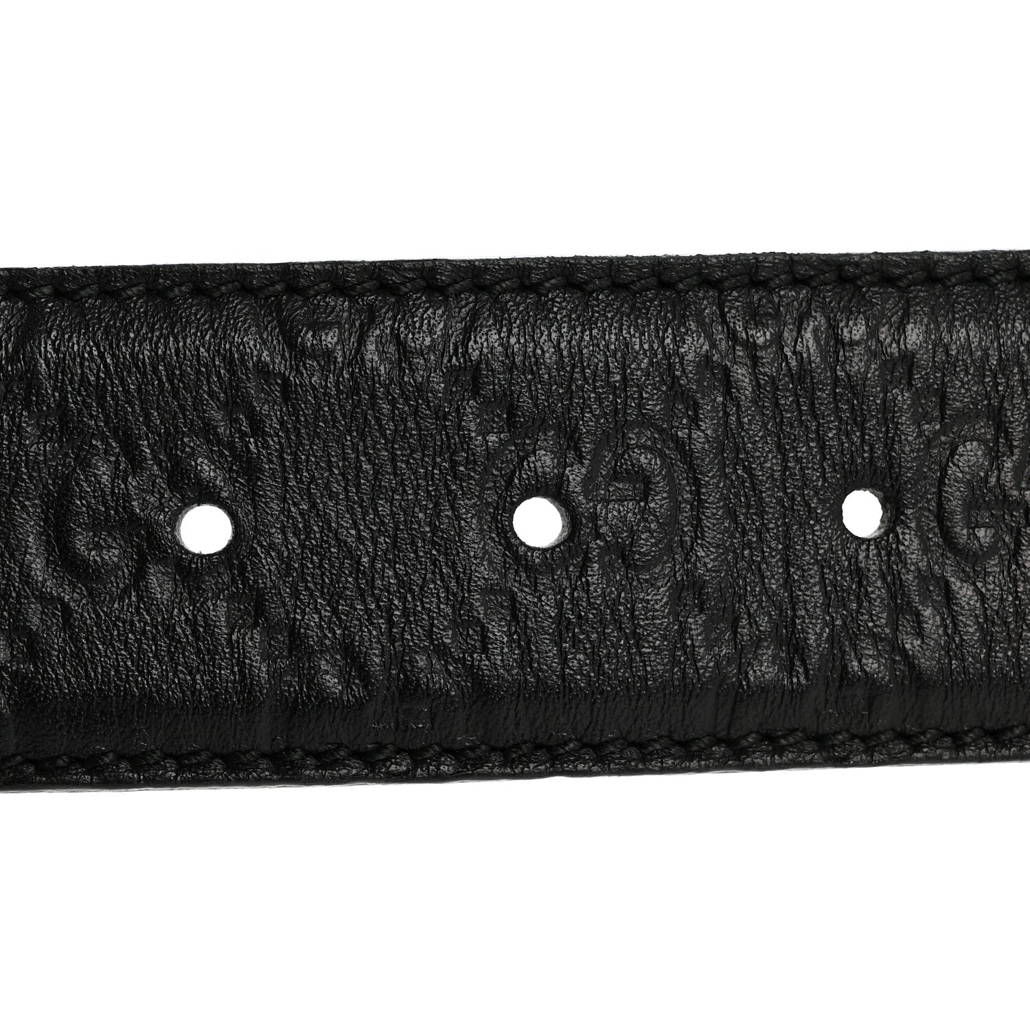 Gucci Guccissima Interlocking G Belt 85 34 Black 5 of 8