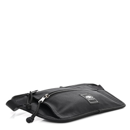 Balenciaga Sustainable Casual Nylon Weekend Belt Wallet Black 4 of 11