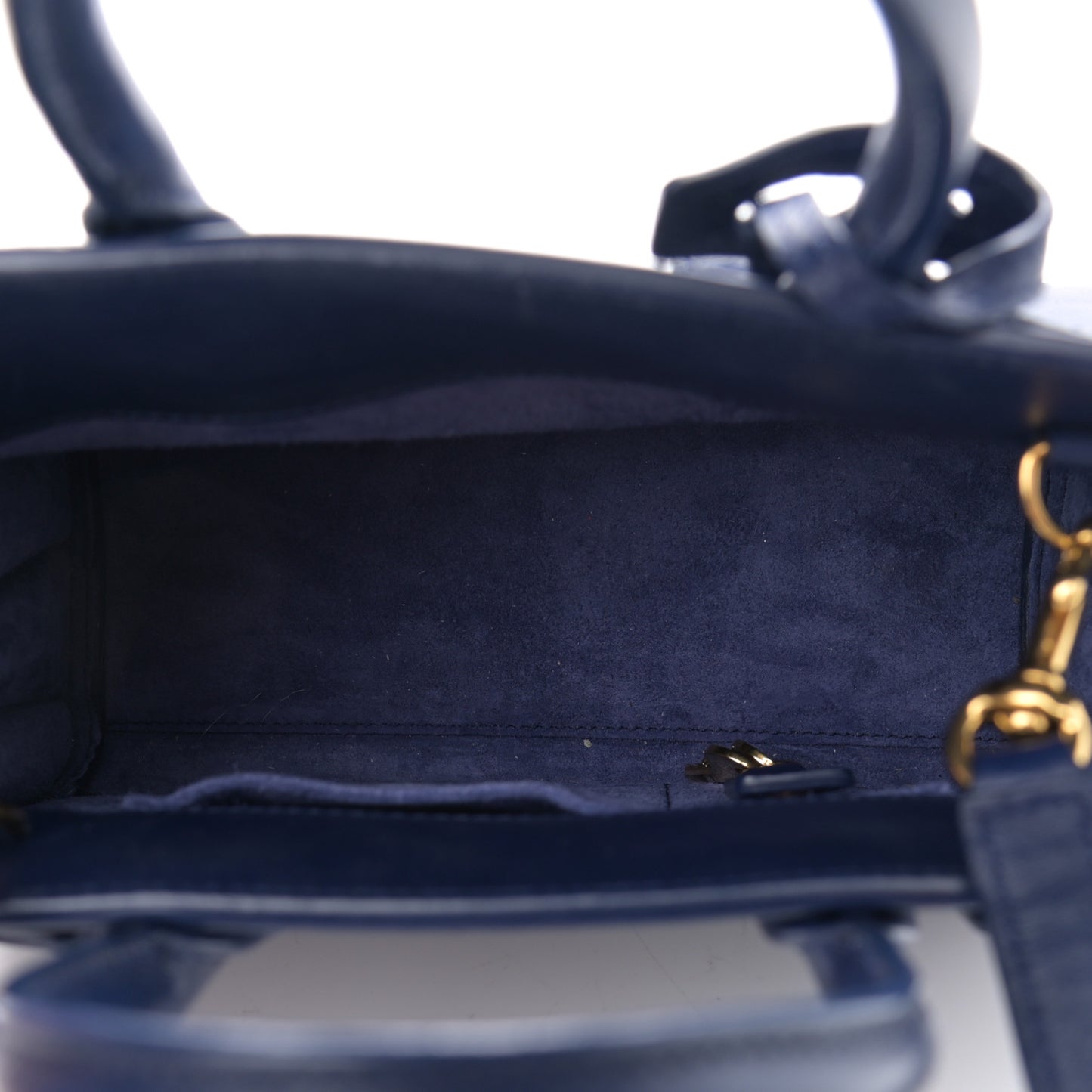 Calfskin Nano Sac De Jour Dark Blue