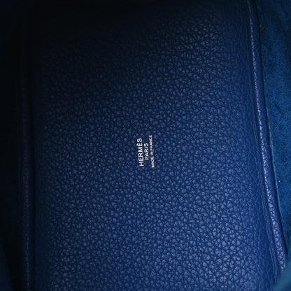 Hermes Taurillon Clemence Picotin Lock 18 PM Bleu France 5 of 10