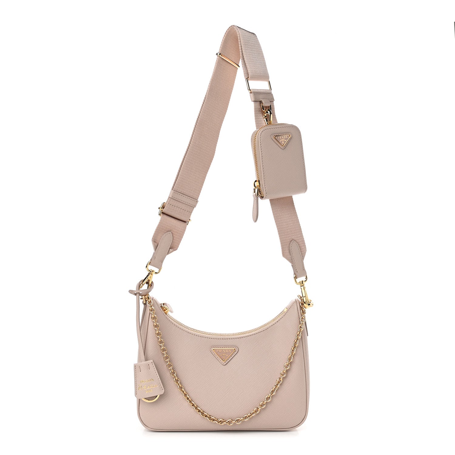 Prada Saffiano Re-Edition 2005 Shoulder Bag Ninfea 1 of 9