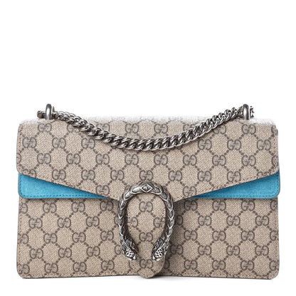 Gucci GG Supreme Monogram Small Dionysus Shoulder Bag Bright Turquoise 1 of 11
