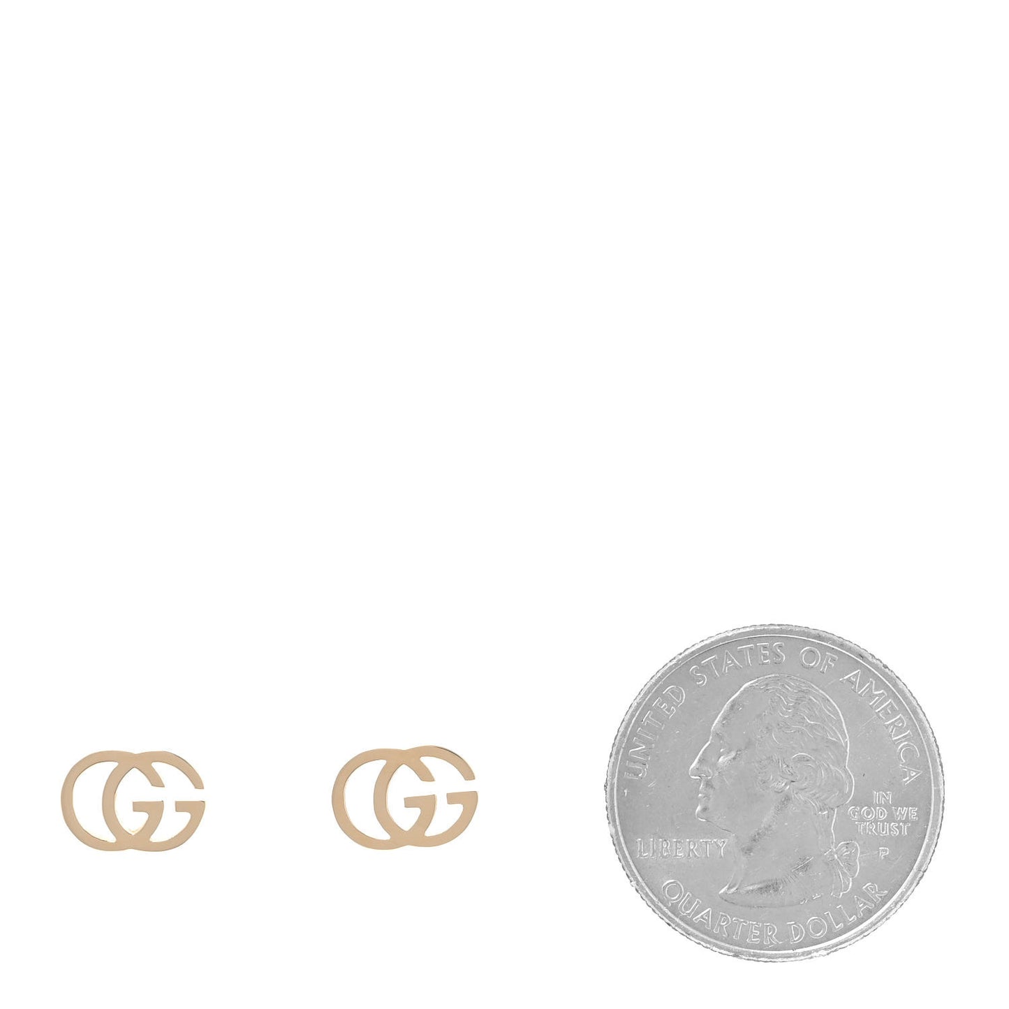 18K Yellow Gold GG Tissue Stud Earrings