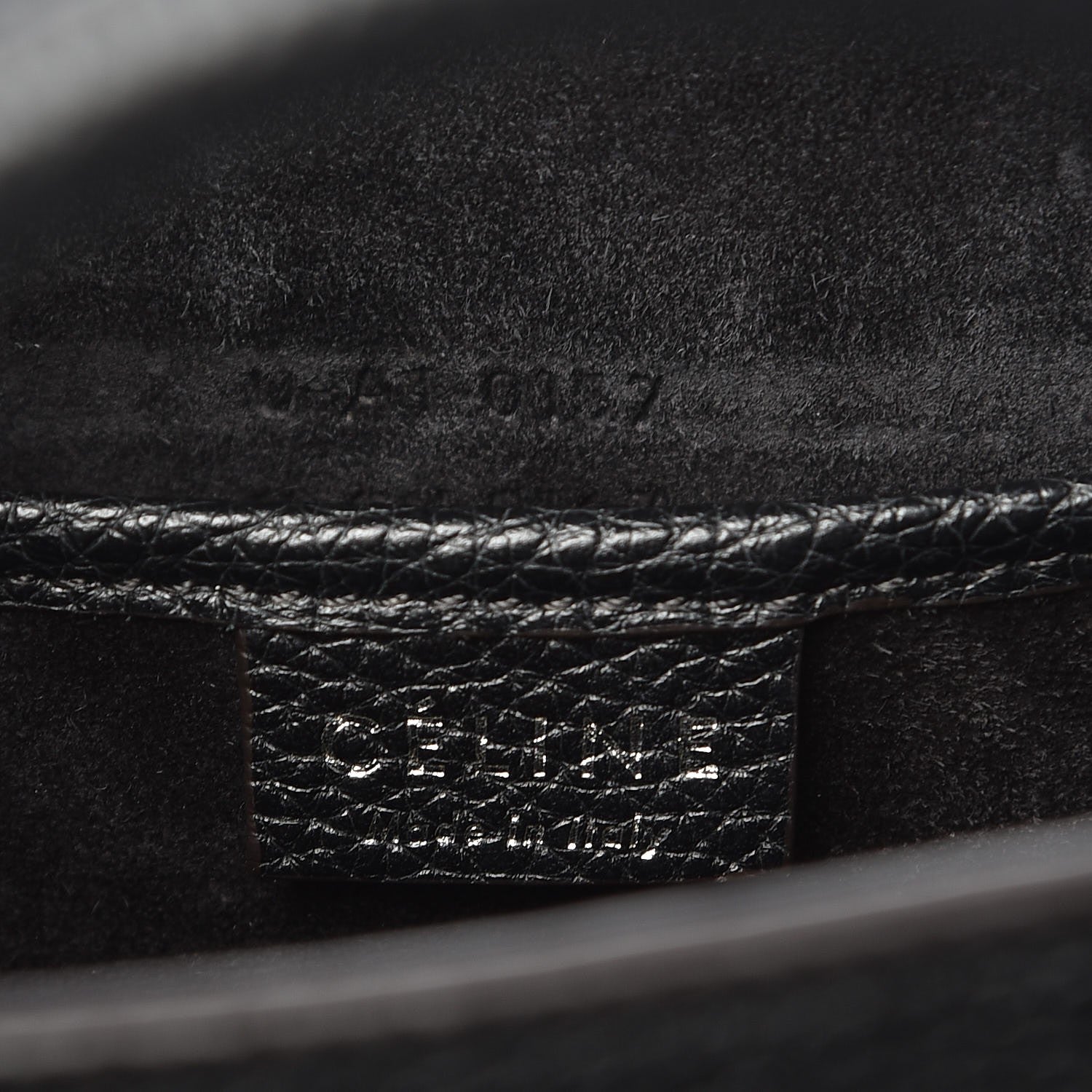 Celine Drummed Calfskin Nano Luggage Black 7 of 9