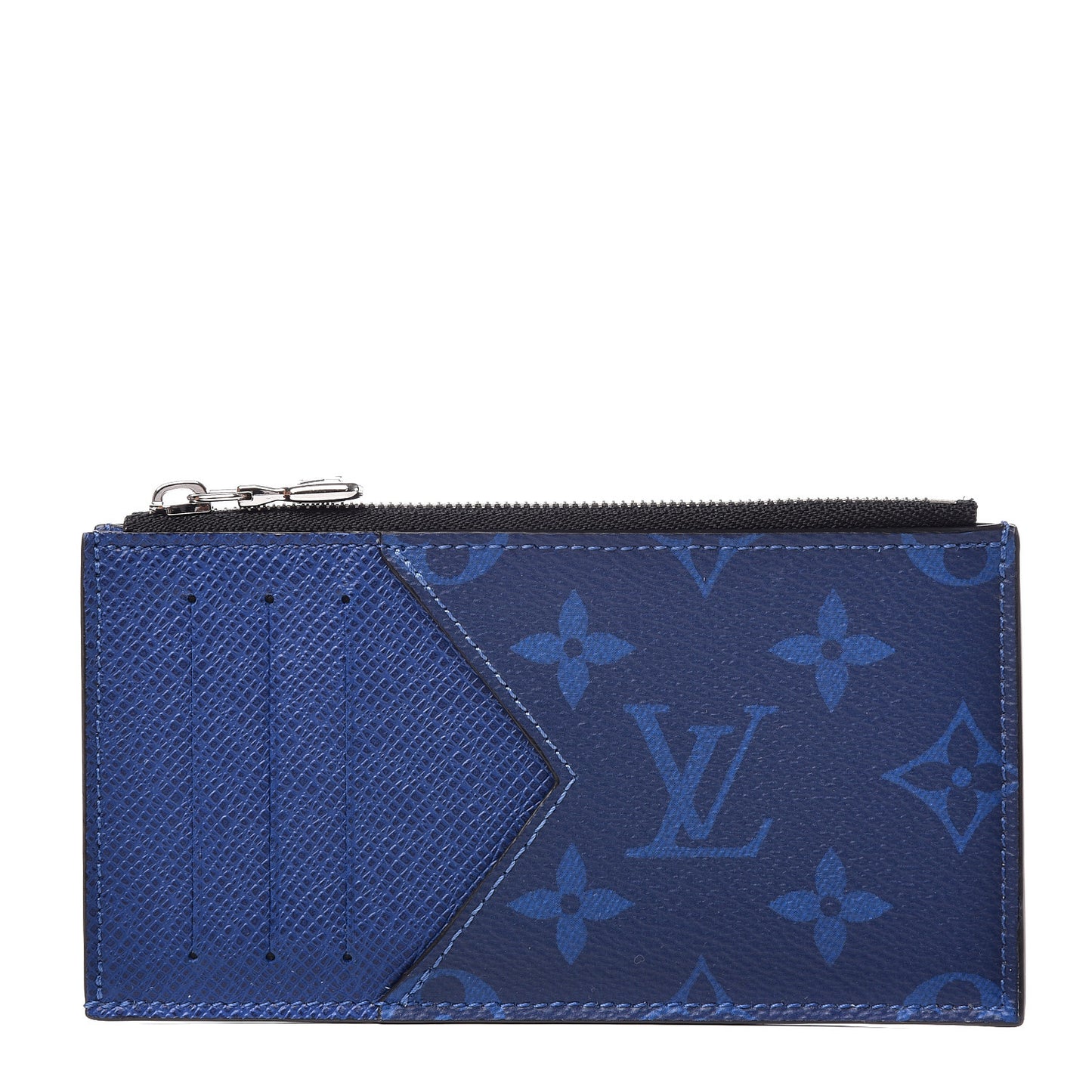 Monogram Taiga Coin Card Holder Cobalt