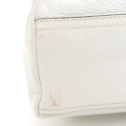 Givenchy Crinkled Patent Deerskin Mini Pandora White 17 of 19
