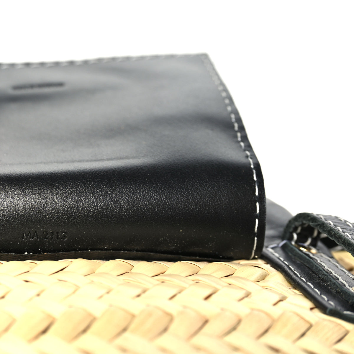 Raffia Le Petit Panier Soli Black