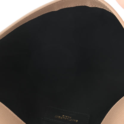 Saint Laurent Grain De Poudre Uptown Pouch Dark Beige 5 of 6