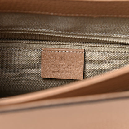 Gucci Dollar Calfskin Interlocking G Top Handle Shoulder Bag Camelia 6 of 11