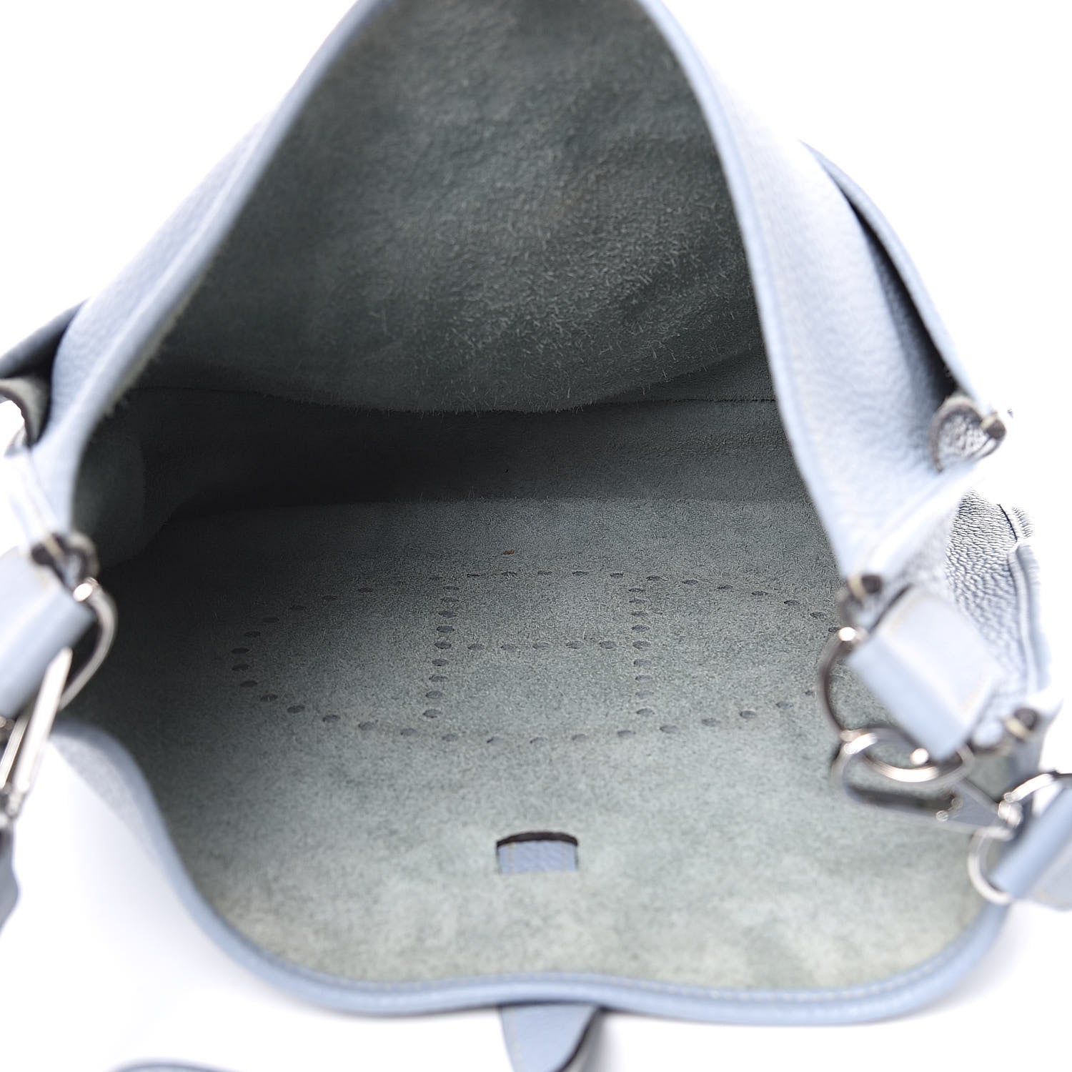 Hermes Taurillon Clemence Evelyne III GM Bleu Lin 5 of 11