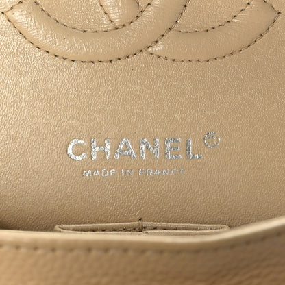Chanel Caviar Quilted Medium Double Flap Beige 6 of 14