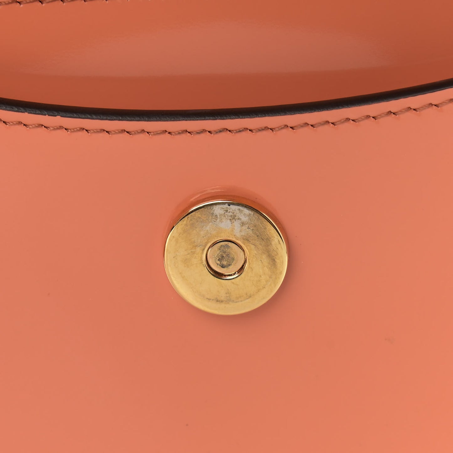 Patent Calfskin Suede Small Tess Bag Autumnal Brown