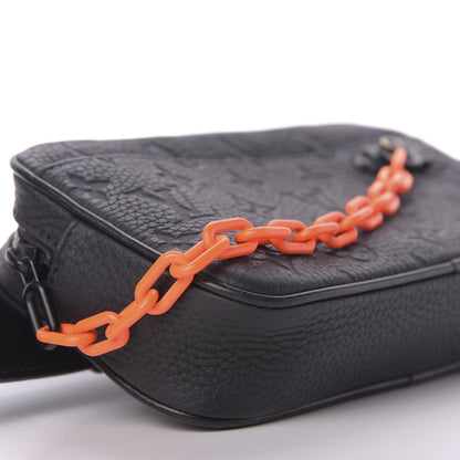 Louis Vuitton Taurillon Monogram Uniformes Solar Ray Soft Pochette Volga Belt Bag Black 6 of 8