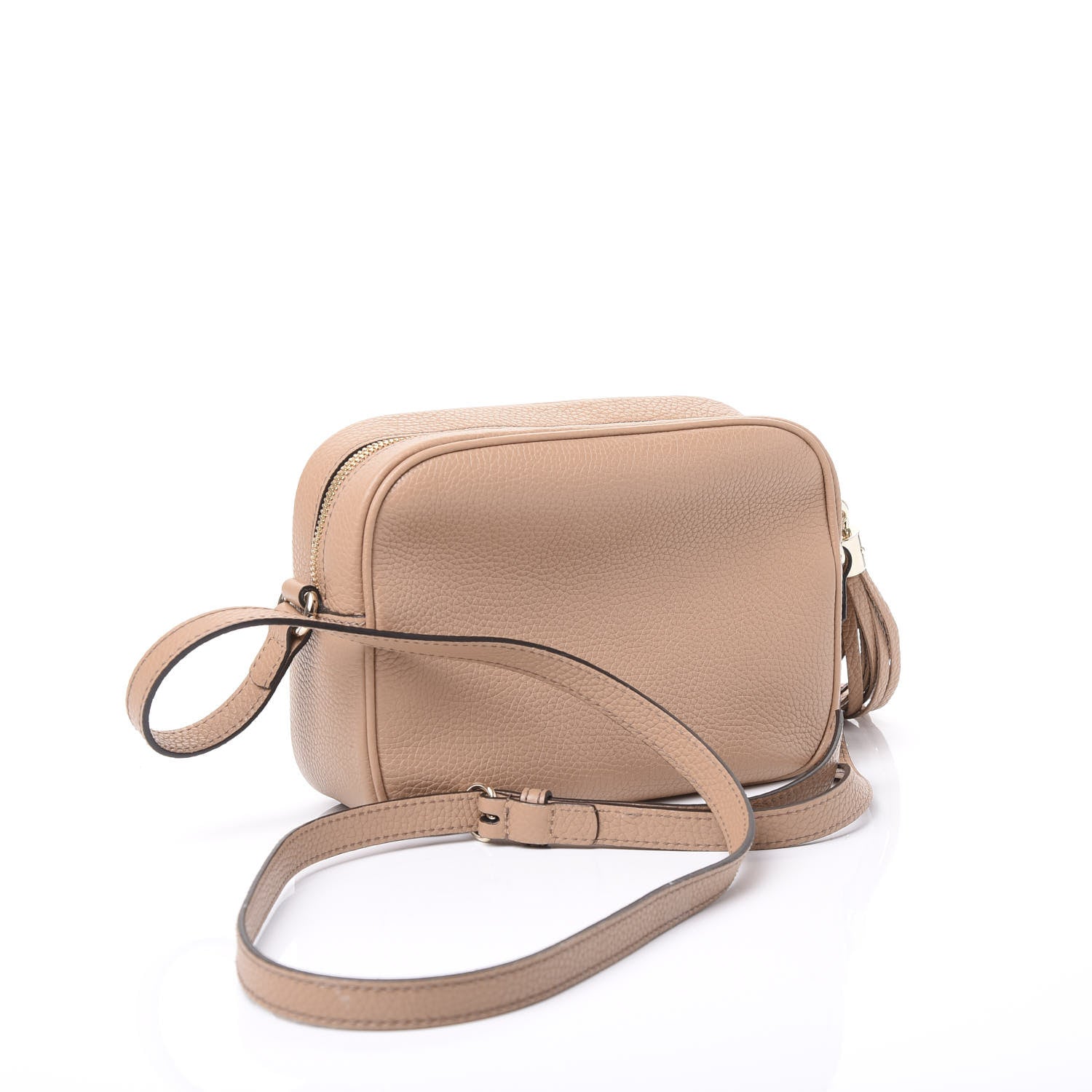 Gucci Pebbled Calfskin Small Soho Disco Bag Rose Beige 3 of 11