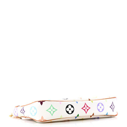 Louis Vuitton Monogram Multicolor Pochette Accessories White 4 of 6