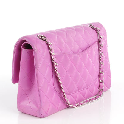 Chanel Lambskin Quilted Medium Double Flap Light Pink 3 of 8