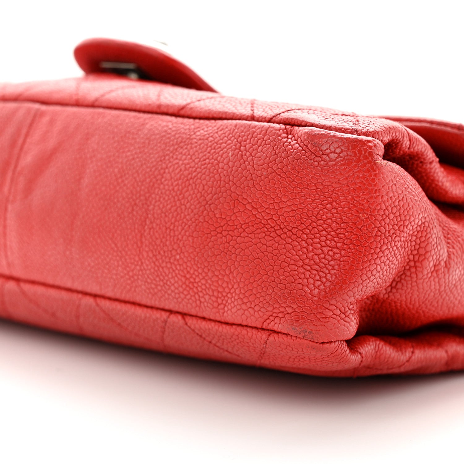 Chanel Caviar Quilted Medium Simply CC Flap Red 10 of 13