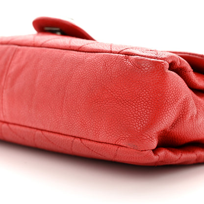 Chanel Caviar Quilted Medium Simply CC Flap Red 10 of 13