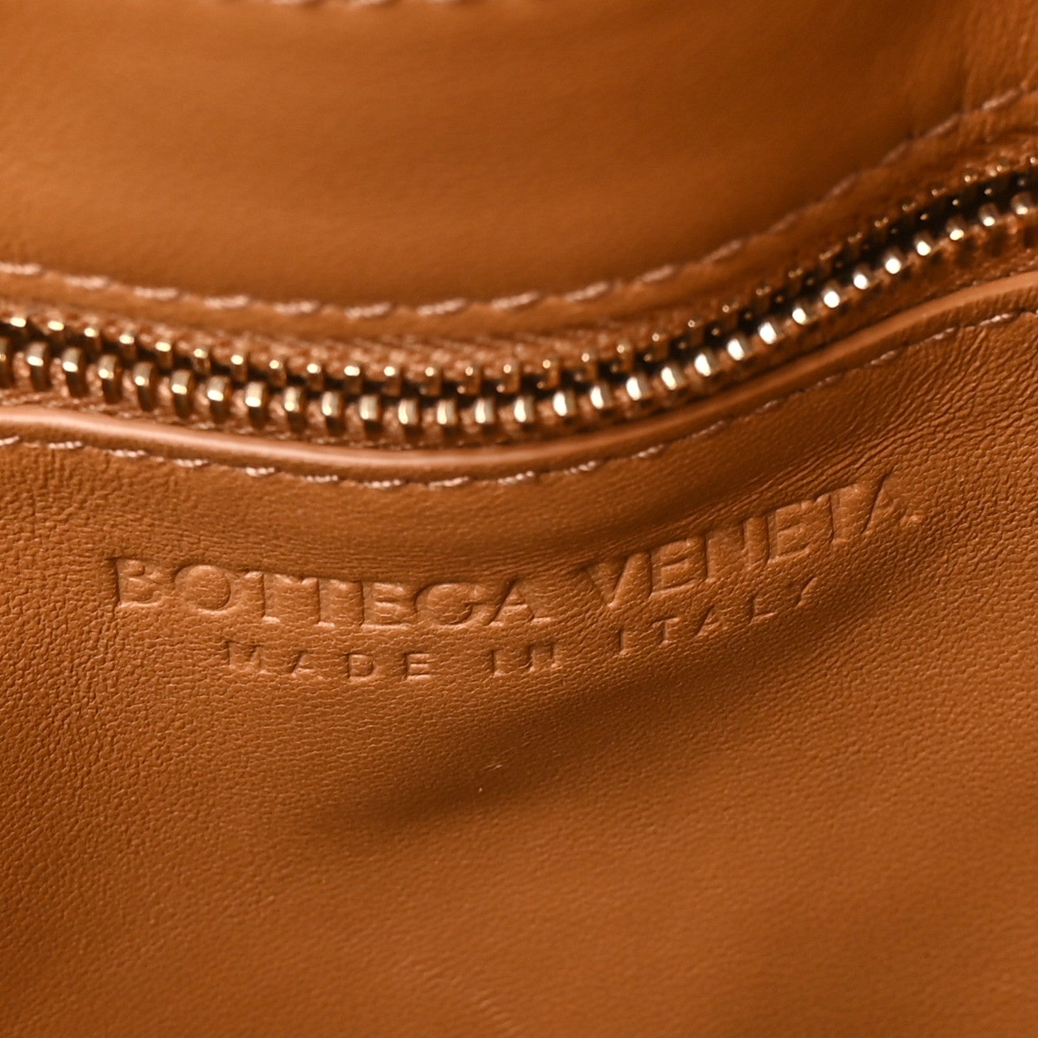 Bottega Veneta Lambskin Maxi Intreccio Padded Chain Cassette Crossbody Bag Caramel 6 of 10