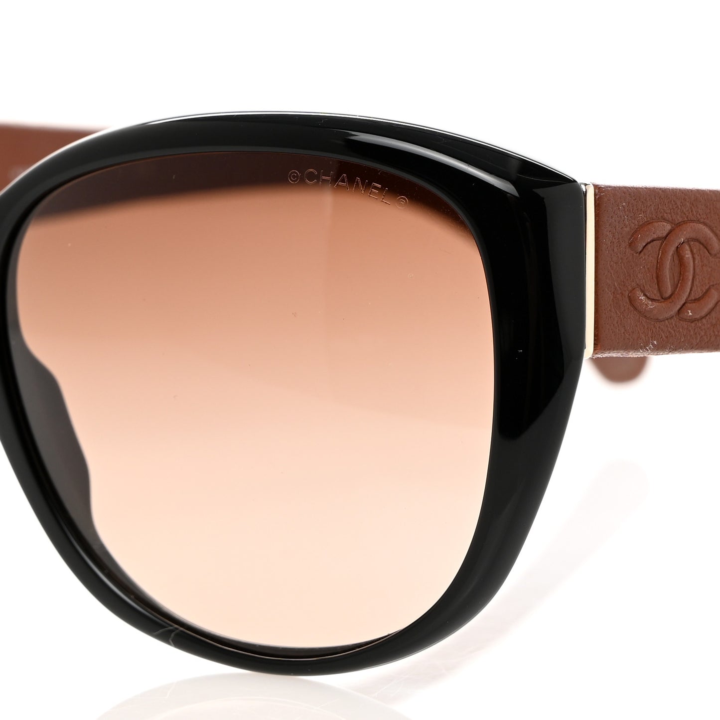 Lambskin Quilted CC Sunglasses 5199 Q Brown