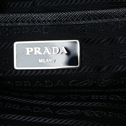 Prada Tessuto Nylon Saffiano Medium Backpack Black 7 of 16