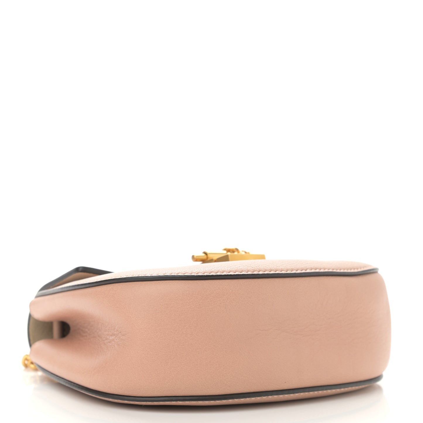 Grained Lambskin Drew Shoulder Bag Cement Pink