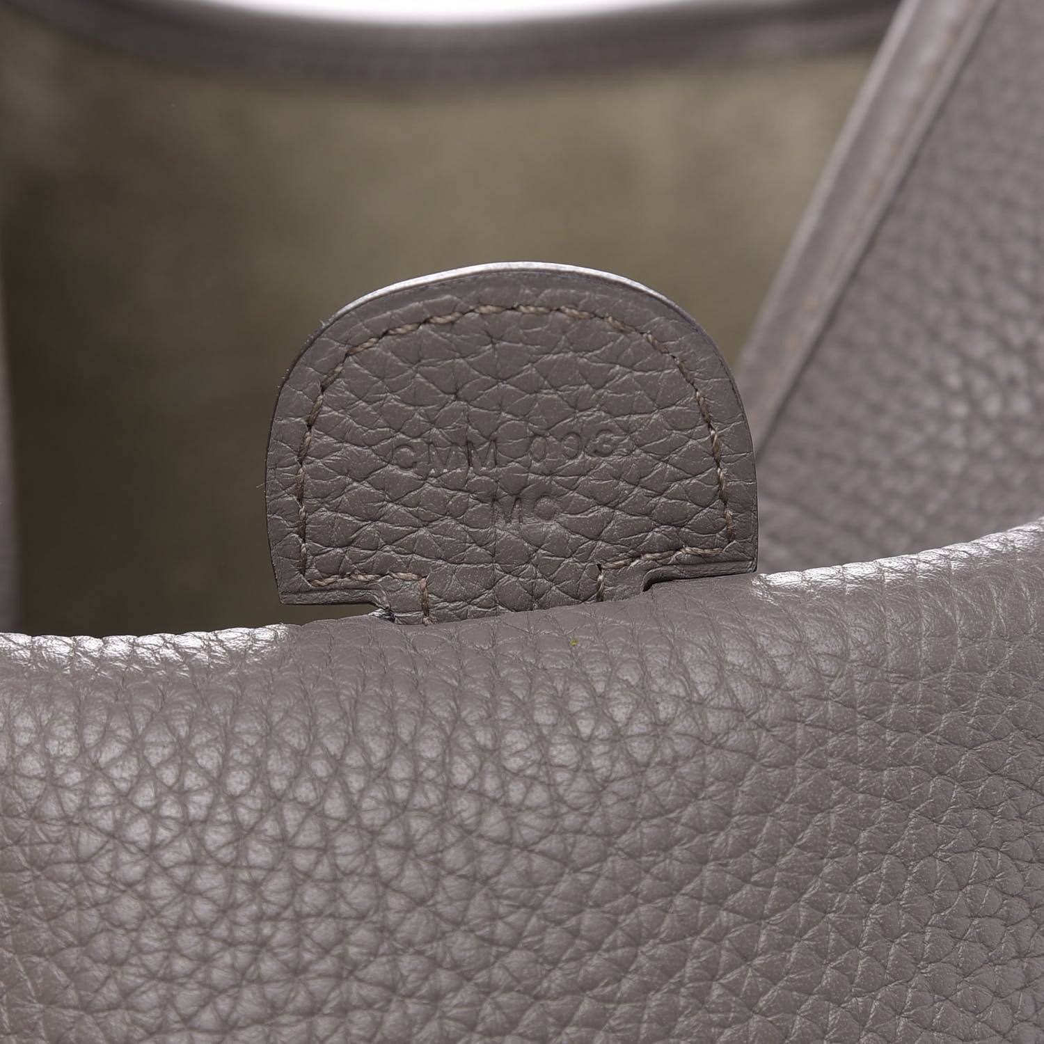 Hermes Taurillon Clemence Evelyne III GM Etain 7 of 10