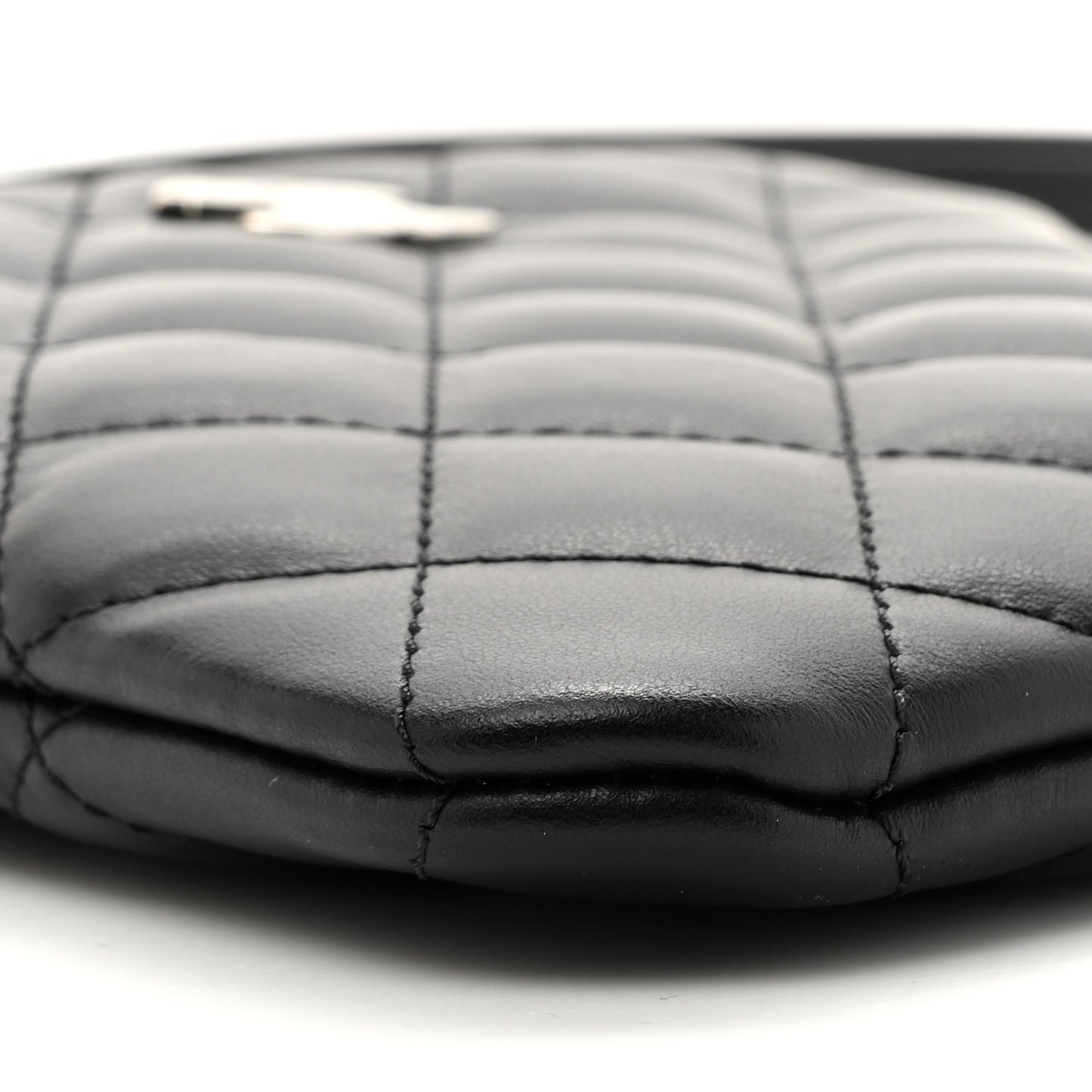 Lambskin Quilted Crossbody Bag Black