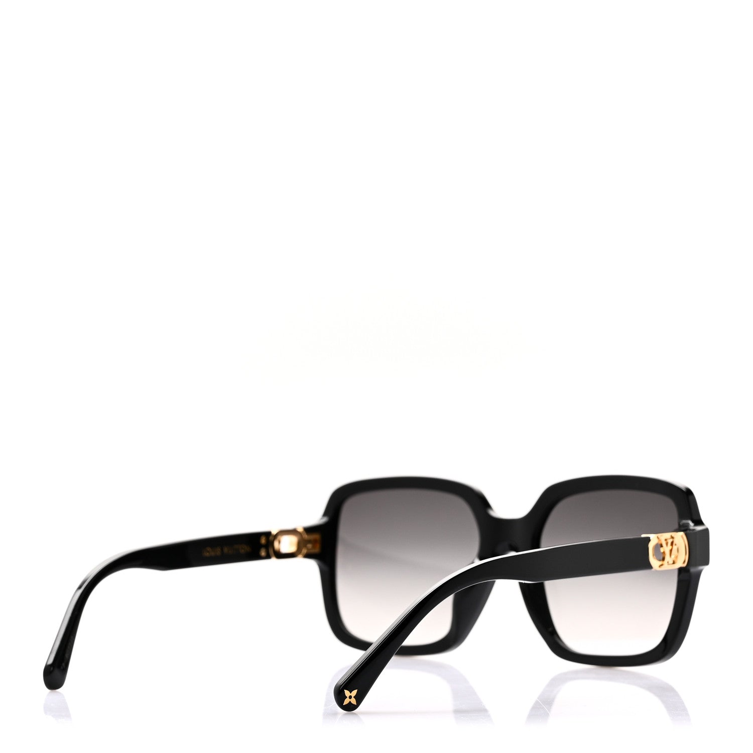 Louis Vuitton Acetate Square Sunglasses Black Black 4 of 7