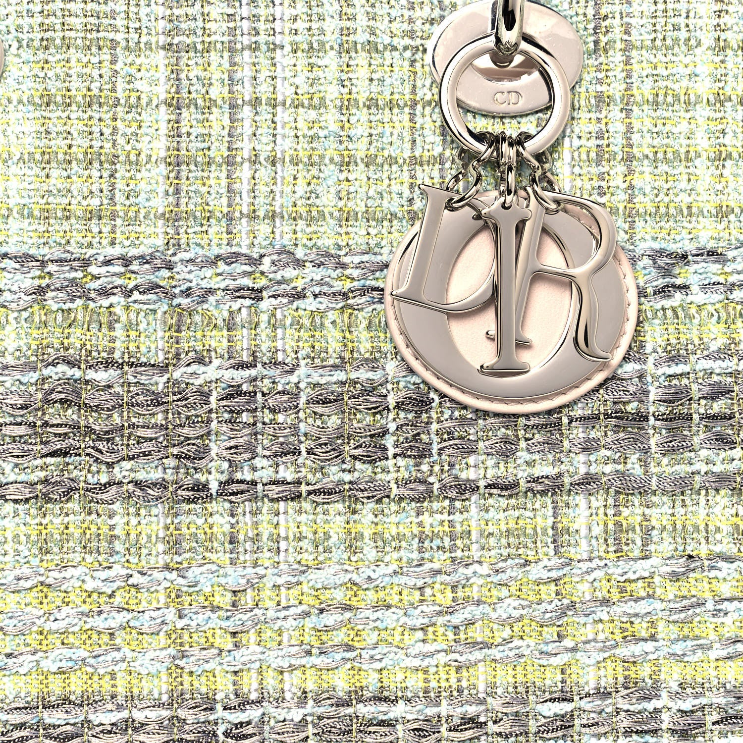 Christian Dior Tweed Medium Lady Dior Green Multicolor 7 of 12