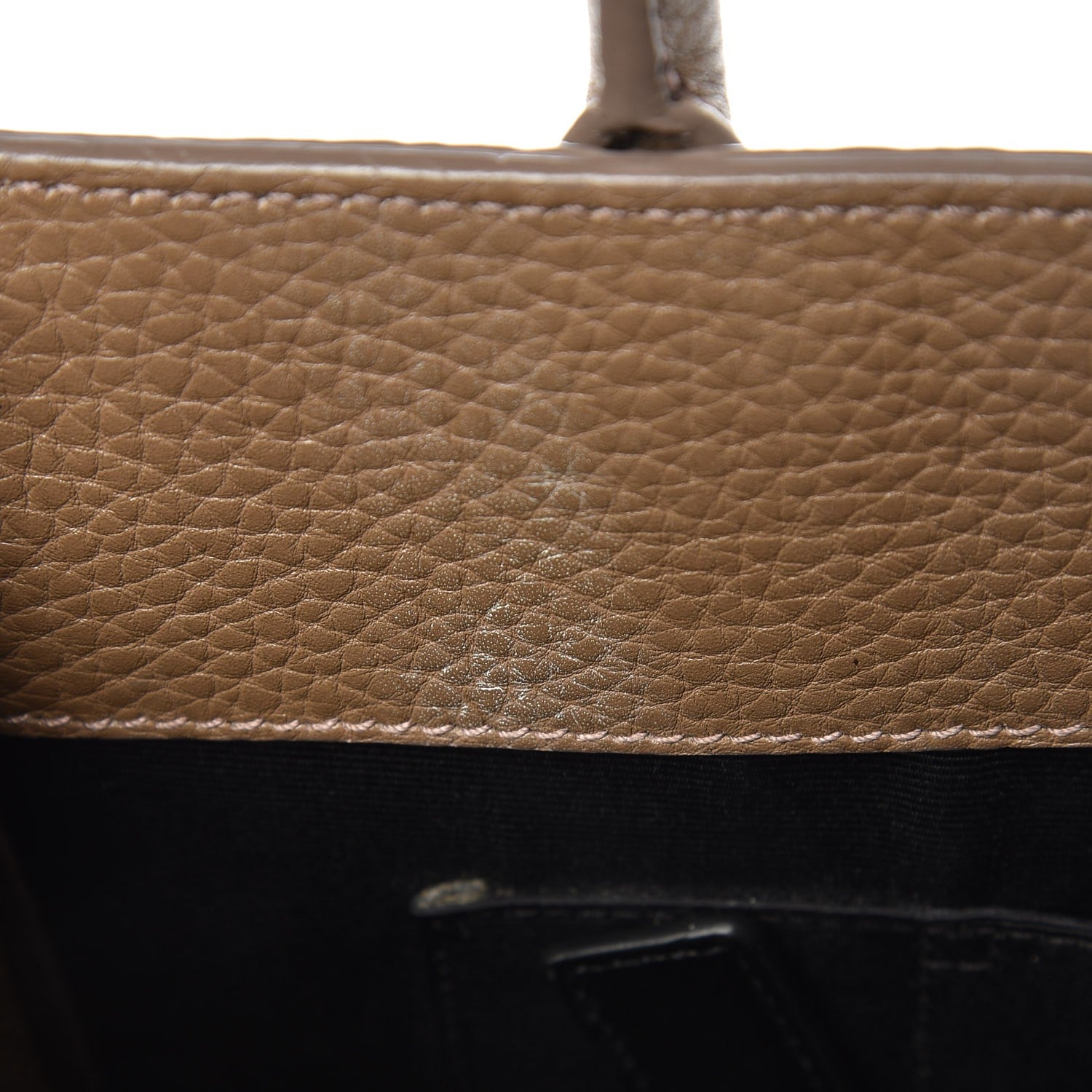 Saint Laurent Grained Calfskin Nano Sac De Jour Poudre Taupe 9 of 10