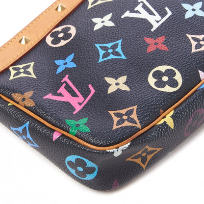 Louis Vuitton Monogram Multicolor Pochette Accessories Black 6 of 9