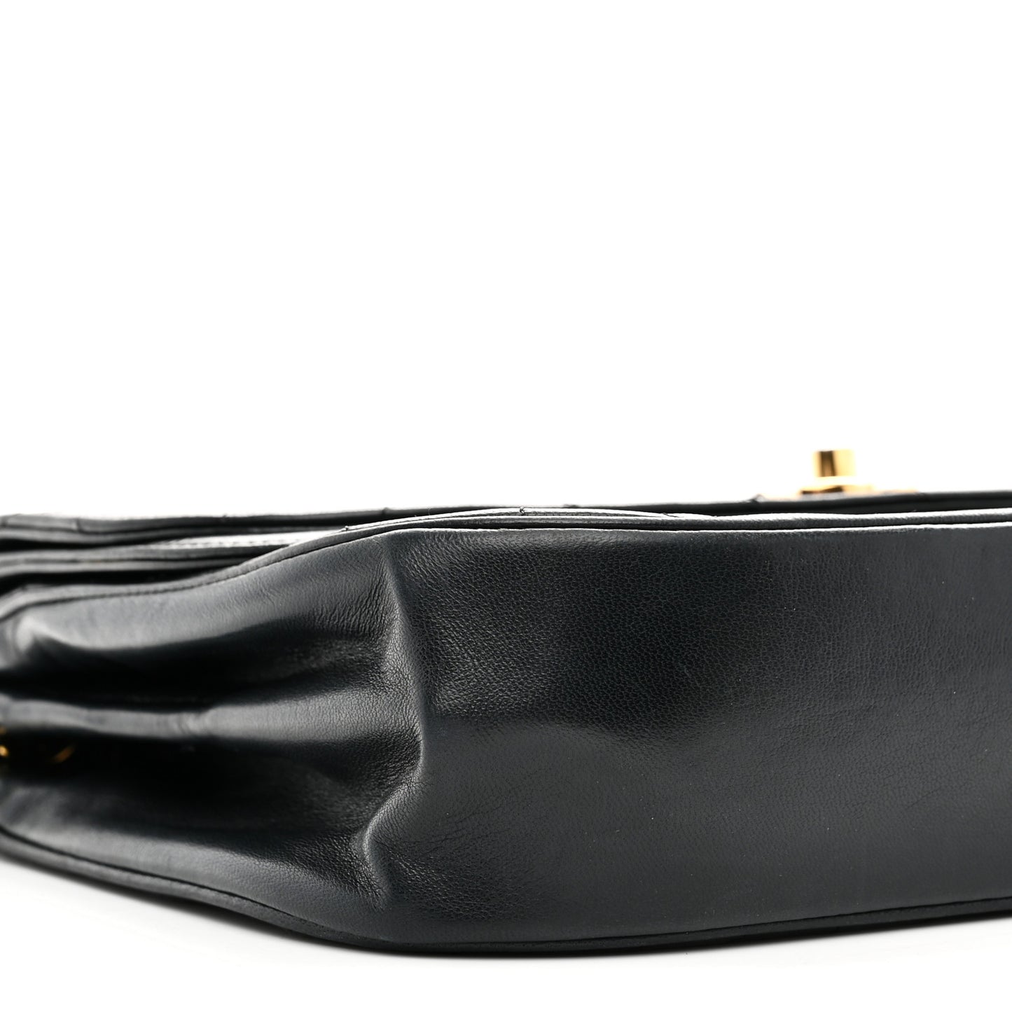 Lambskin Quilted Flap Bag Black