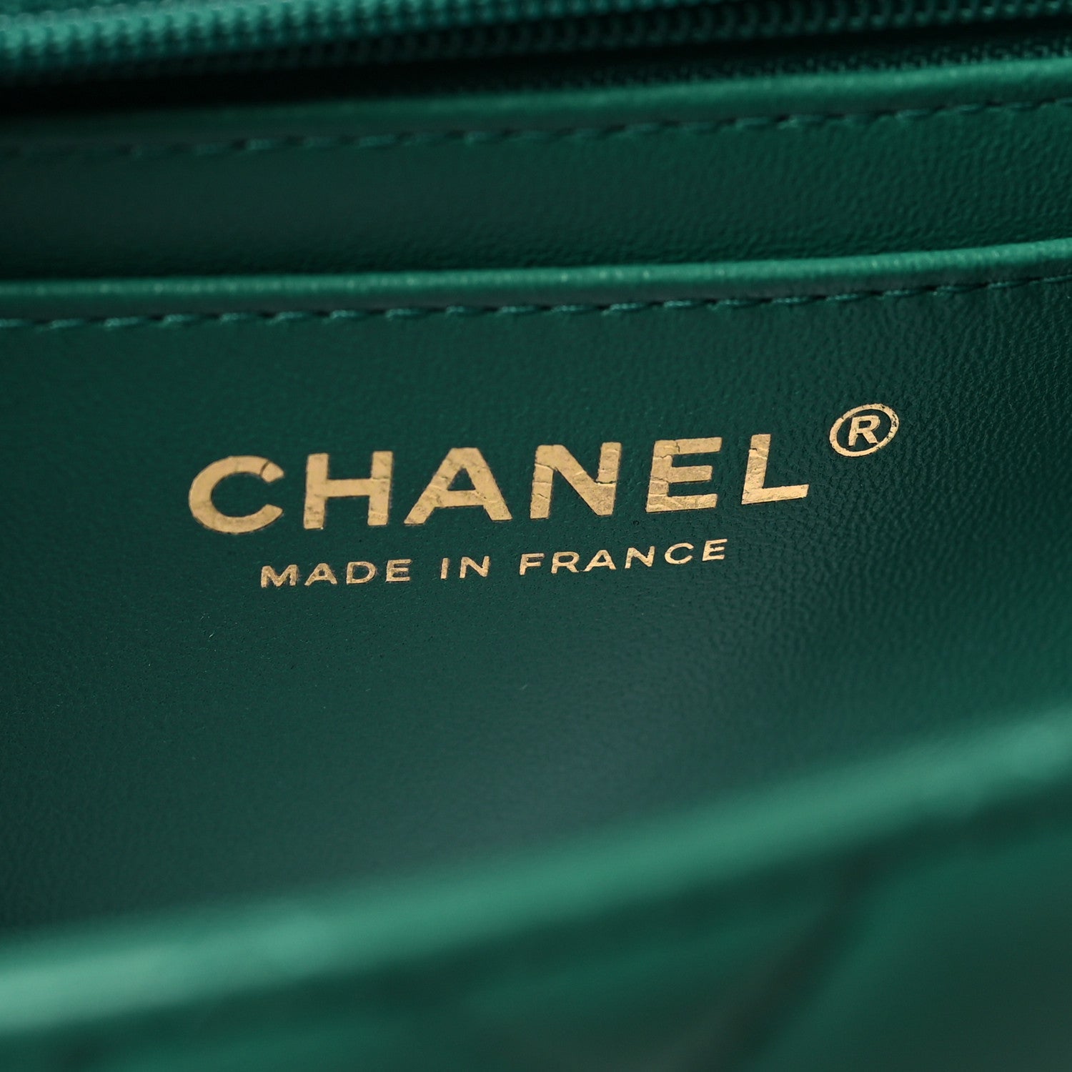 Chanel Lambskin Quilted Mini Top Handle Rectangular Flap Green 6 of 11