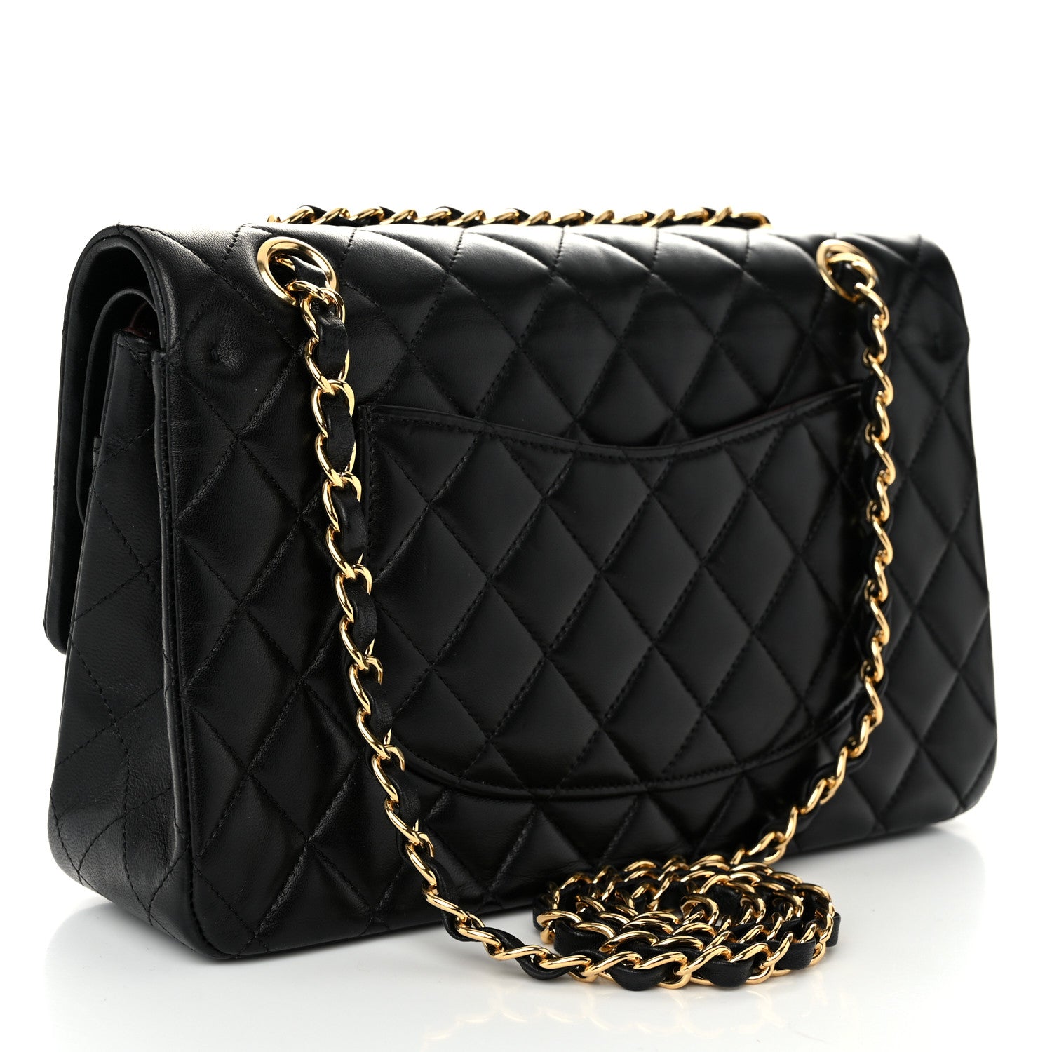 Chanel Lambskin Quilted Medium Double Flap Black 3 of 10