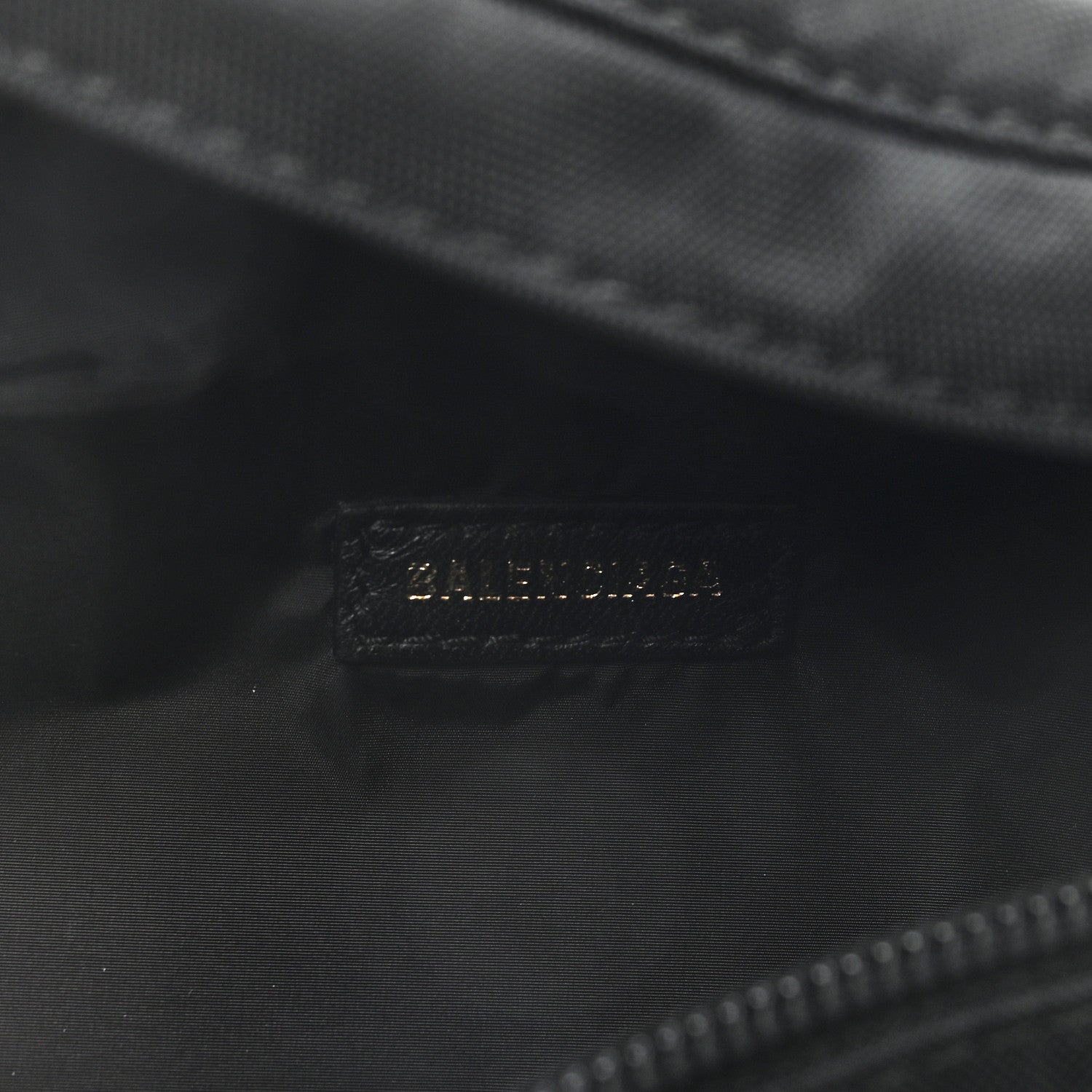 Balenciaga Sport Nylon Logo Embroidered Small Wheel Beltpack Black 6 of 8
